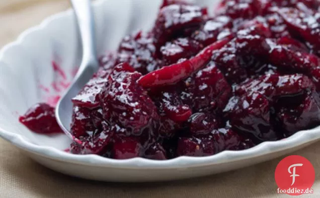 Cabernet-Cranberry-Sauce mit Feigen