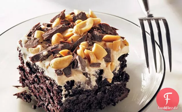 Schokolade-Erdnussbutter-Spaß-Kuchen