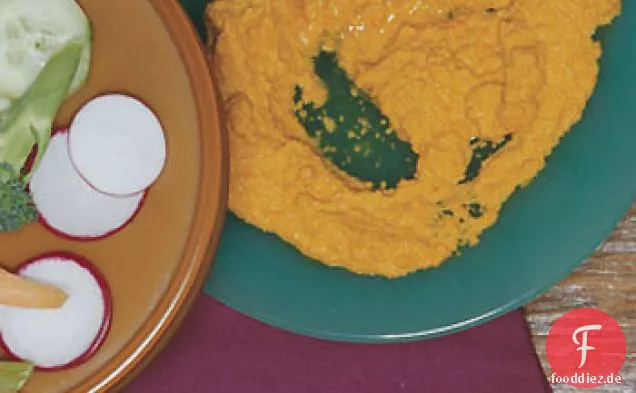 Ingwer-Karotten-Dip mit Crudites