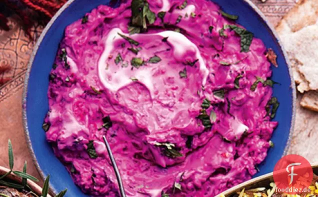 Rüben, Joghurt mit Kräutern