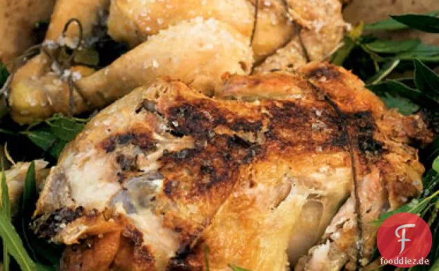 Salzkruste Huhn