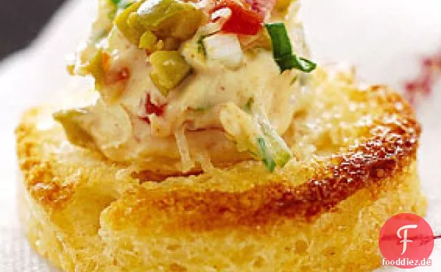 Spanische Oliven- und Frischkäse-Häppchen