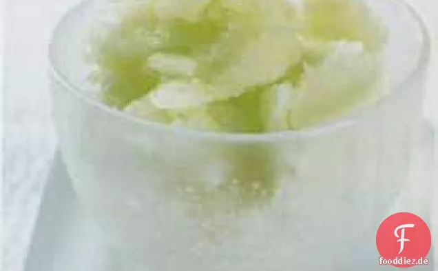 Grünes Apfelsorbet