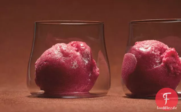 Cranberry und Vanilleschote Sorbet