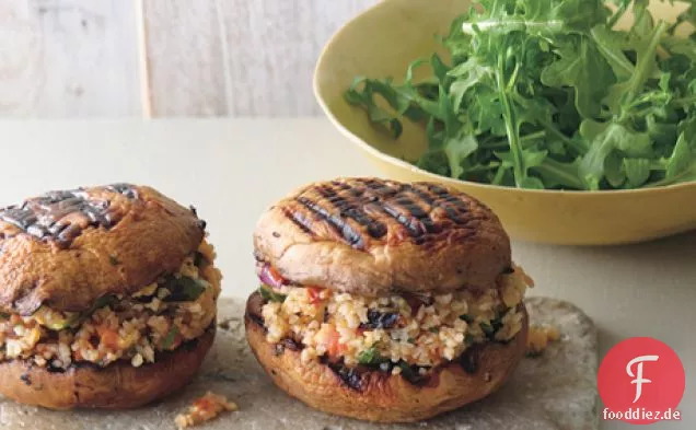 Gegrillte Portabella und Bulgursalat 
