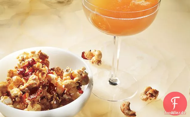 Speck und Cashew-Karamell-Mais -