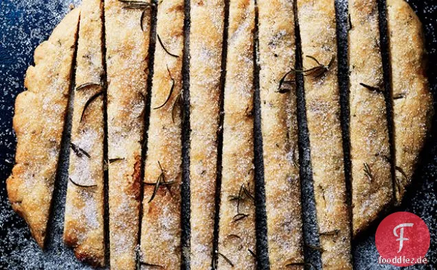 Rosmarin und geröstetes Kümmel-Shortbread