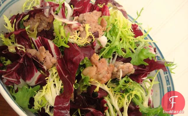 Kochen Sie das Buch: Wurstsalat mit Radicchio und Frisée