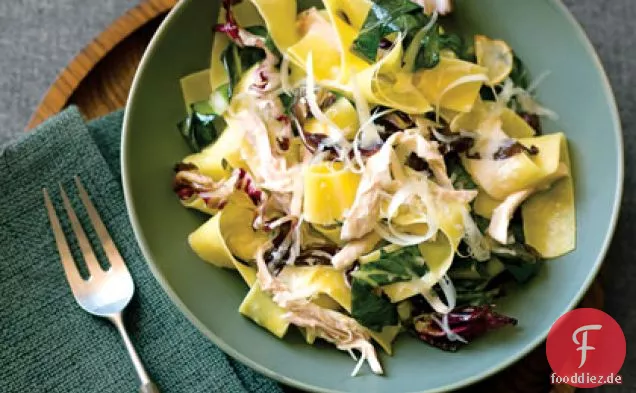 Pappardelle mit Huhn und Wintergrüns