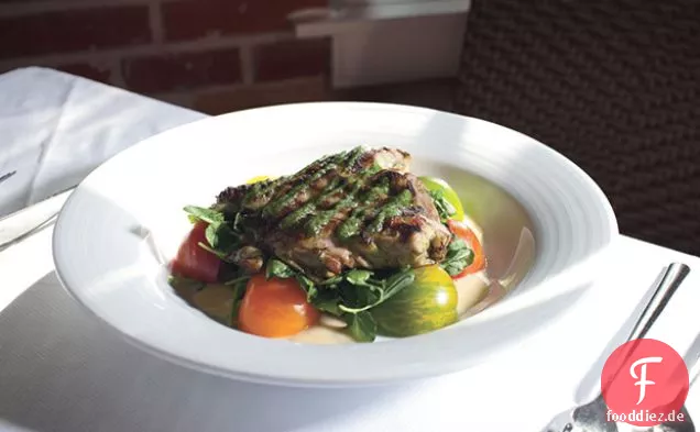 Gegrilltes Brathähnchen mit Chimichurri-Sauce