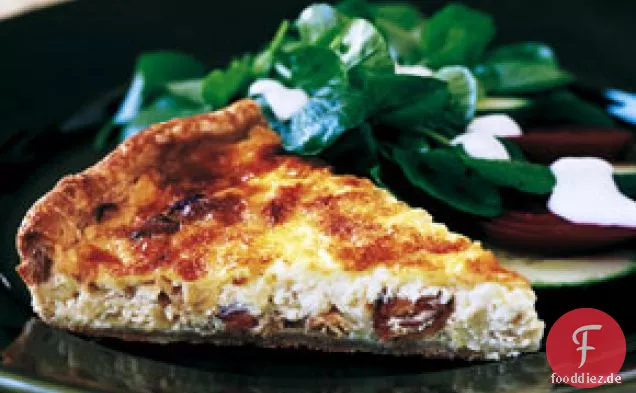 Zwiebel, Käse und Speck Torte