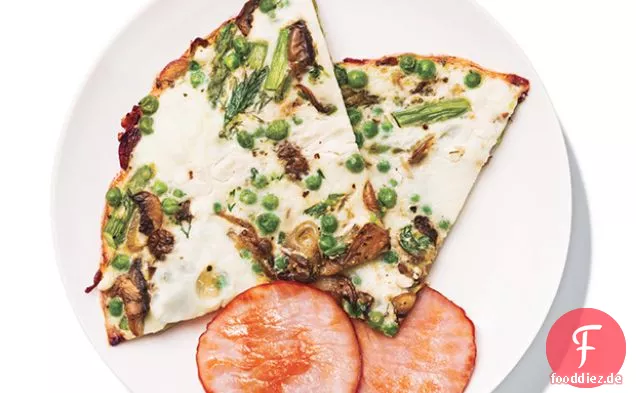 Gemüse und Feta Gebackene Frittata