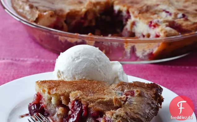 Einfacher Cranberry & Apfelkuchen