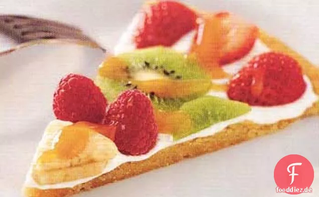 Obst und Kekskruste Pizza