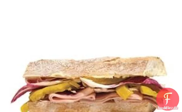 Schinken Und Eingelegte Tomaten-Sandwich -