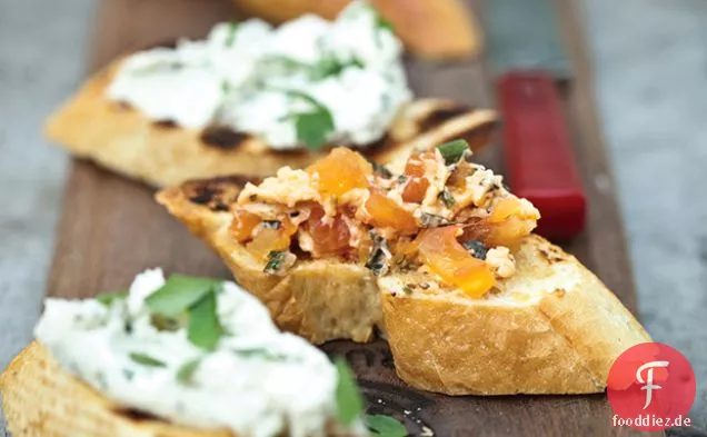 Geräucherte Sommer Tomaten Basilikum Butter