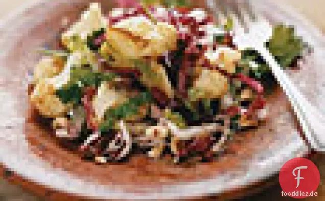 Gebratener Blumenkohl-Radicchio-Salat