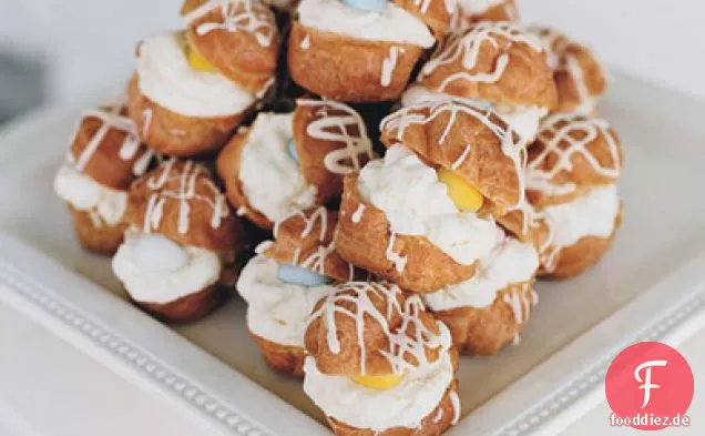 Cream Puffs mit Zitronen-Sahne-Füllung