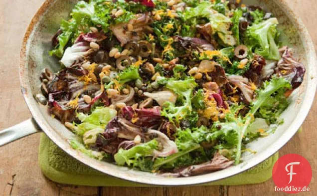 Warme Winter-Greens-Salat