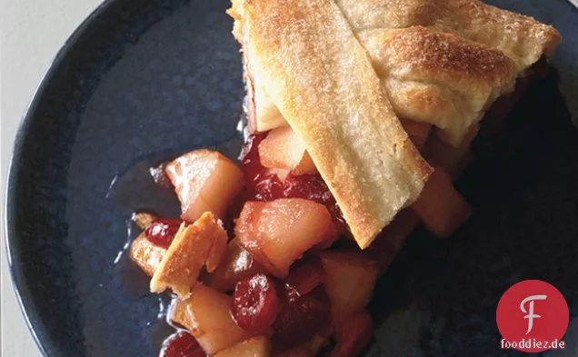 Rustikale Birne-Cranberry-Torte