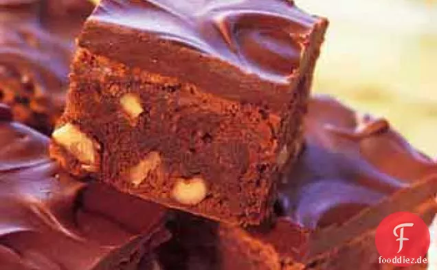 Zimt-Schokoladen-Brownies mit Schokoladenganache