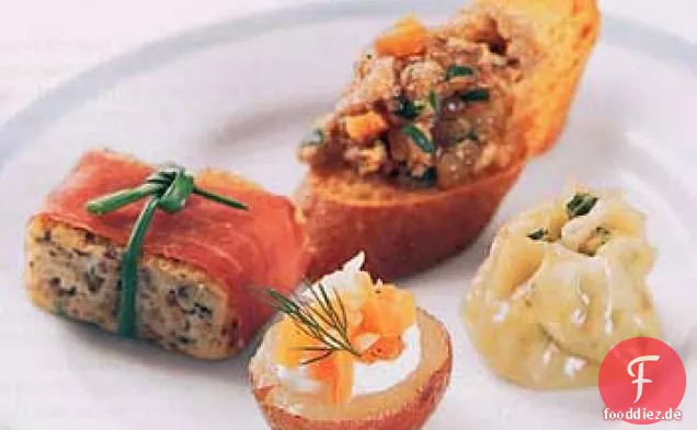 Garnelen-Spinat-Knödel mit asiatischer Dip-Sauce