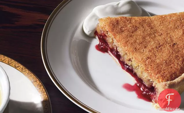 Bakewell Tarte mit Himbeerkonserven