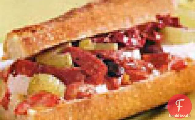Antipasto-Salat-Sandwiches