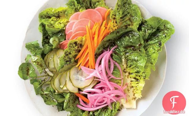 Eingelegter Gemüsesalat mit Nori-Vinaigrette