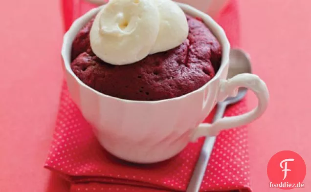 Roter Samt Becher Kuchen