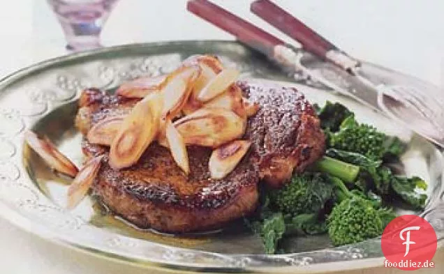 Rib-Eye-Steaks mit Currysalz