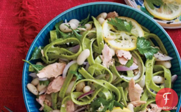 Linguine mit italienischem Thunfisch und Weißen Bohnen