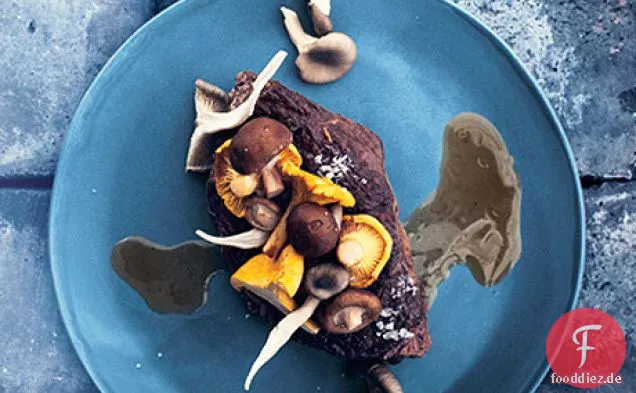Rindfleisch und Wildpilze