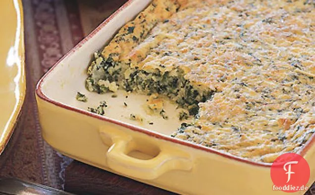 Grieß-Spinat-Gratin