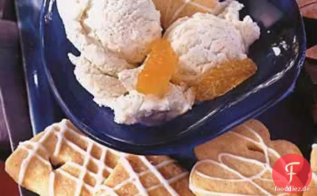 Zitronen-Muskat-Shortbreads mit Zitronenglasur