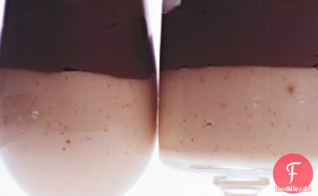 Erdnussbutter Milchschokolade Puddings