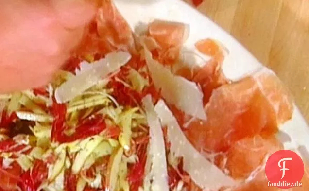 Prosciutto di Parma con Insalata di Mele Parmigiano (Schinken mit Apfel-Salat)