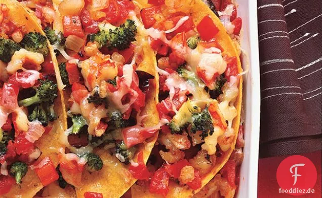 Cheesy Garnelen Enchilada Backen