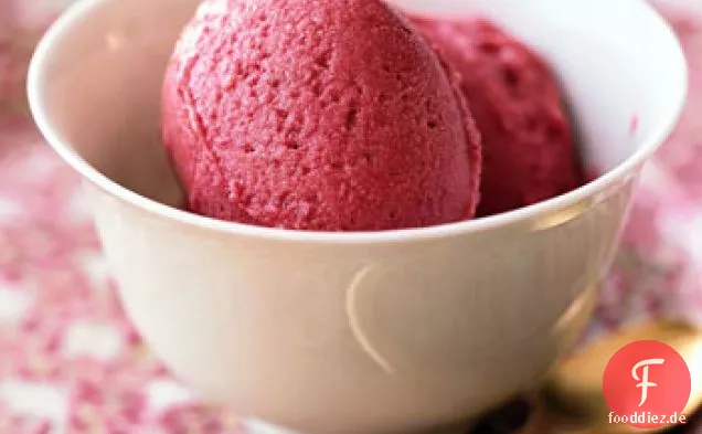 Pflaumen-Rotwein-Sorbet
