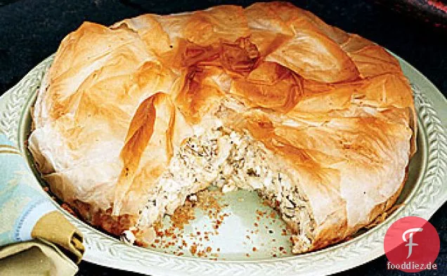 Kräuter- und Käsekuchen