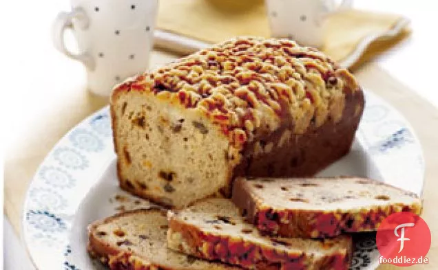 Zimt-Chip und Pecan Laib-Kuchen -