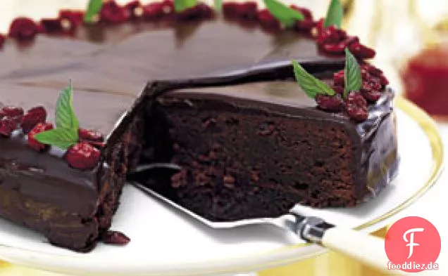 Schokoladen-Cranberry-Torte