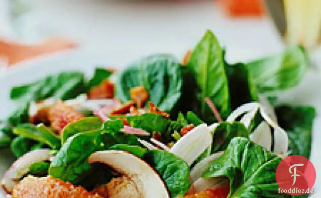 Spinatsalat mit Fenchel und Blutorangen