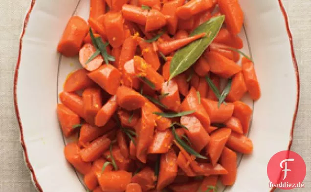 Gewürzte glasierte Karotten mit Sherry & Zitrusfrüchten