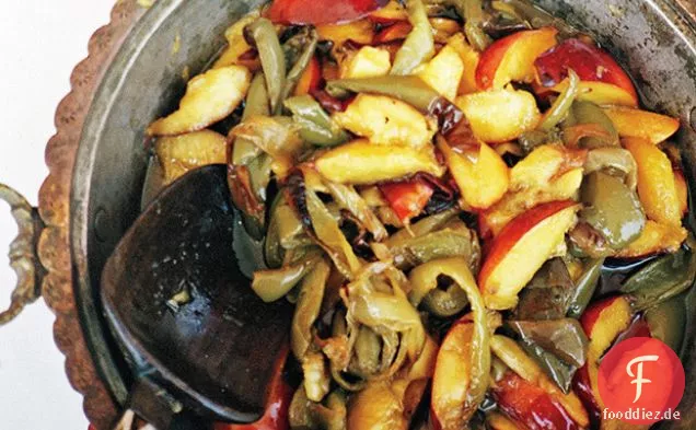 Geröstete Paprika mit Nektarinen