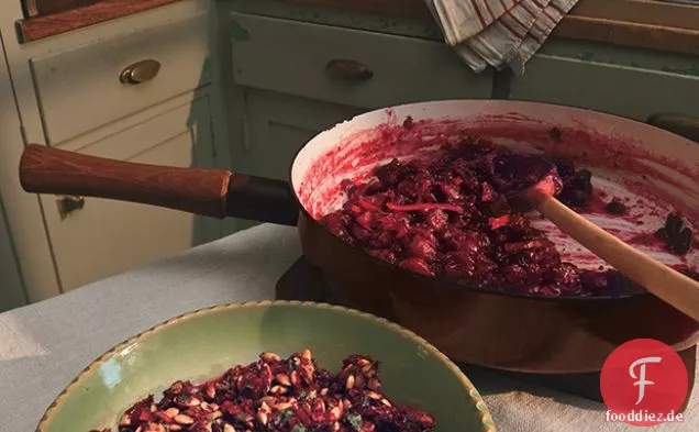 Cranberry-Orange Chutney mit Kreuzkümmel, Fenchel und Senfkörnern
