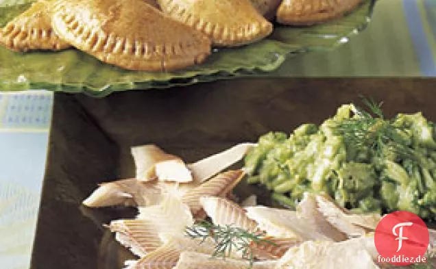 Geräuchertes Rib-Eye und Ziegenkäse Empañadas