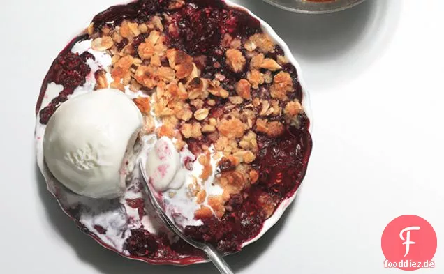 Gemischten Beeren-Haferflocken-Chips
