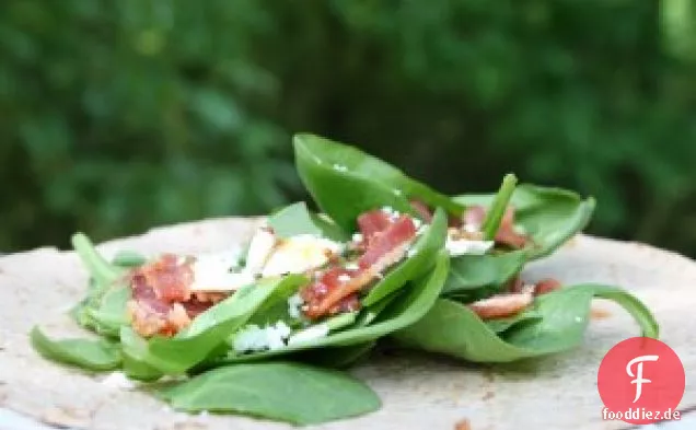 Spinat-Salat-Wrap