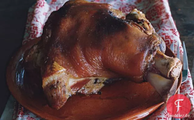 Knoblauch-gebratene Schweineschulter